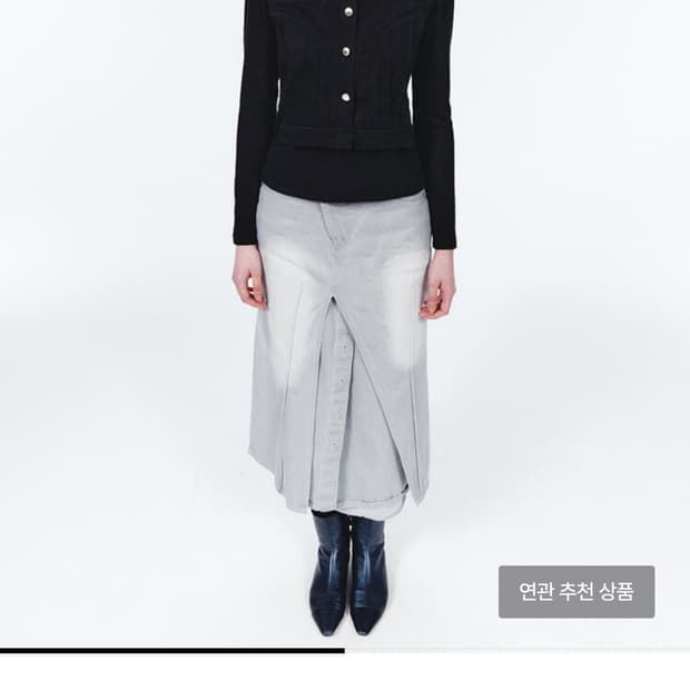 오들리워크샵 데님스커트 새상품