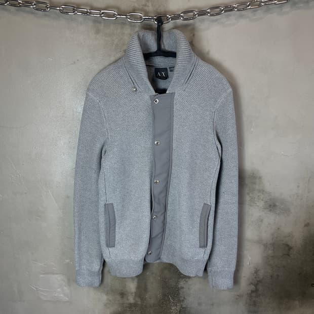 아르마니 익스체인지 하이브리드 니트 자켓