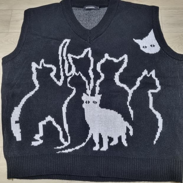 낫포너드 고양이니트조끼 베스트 L