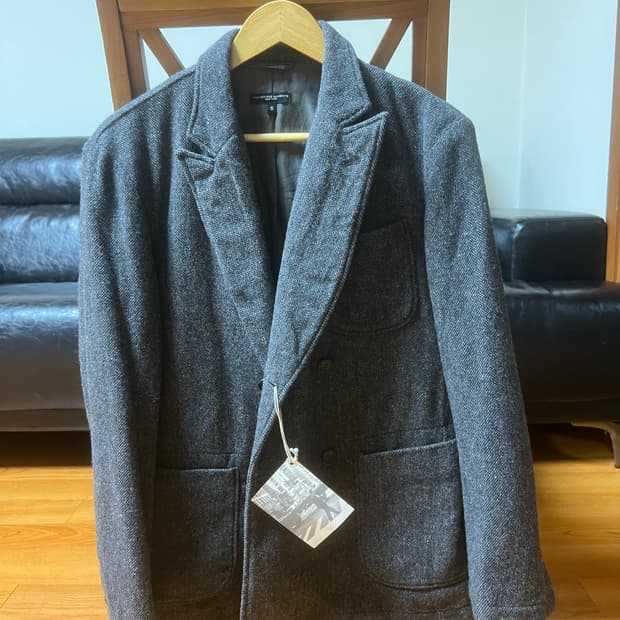 엔지니어드 가먼츠 헤링본울 더블자켓 s