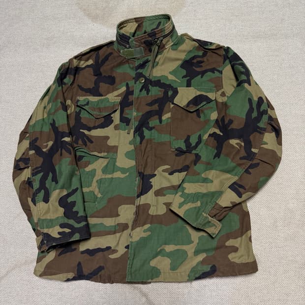 미군 오리지널 카모플라쥬 M65 필드 자켓