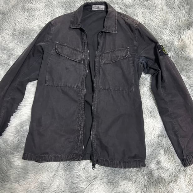 22FW 스톤아일랜드 올드이펙트 더블포켓 셔츠 사이즈 M