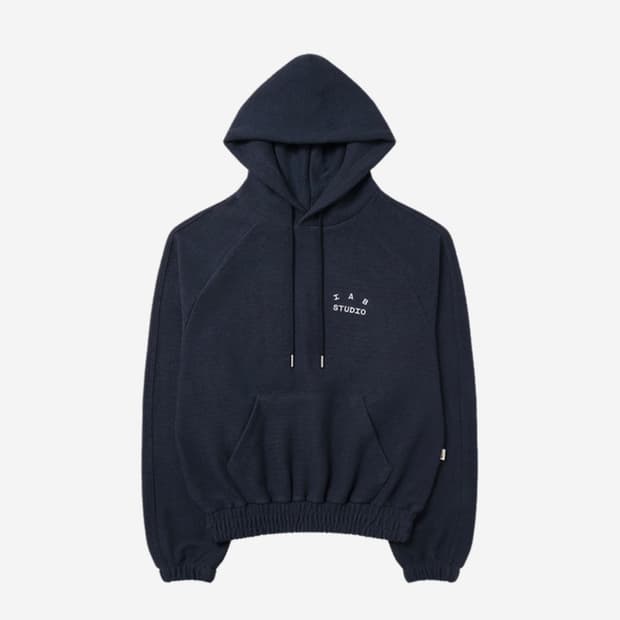 새상품XL] 아이앱 스튜디오 헤링본 후드 네이비