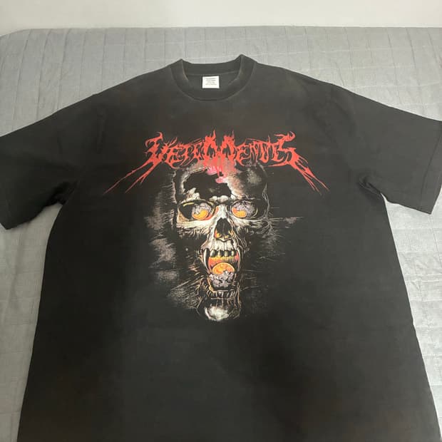 [S] 베트멍 헤비메탈 스컬 반팔 티셔츠 앞판