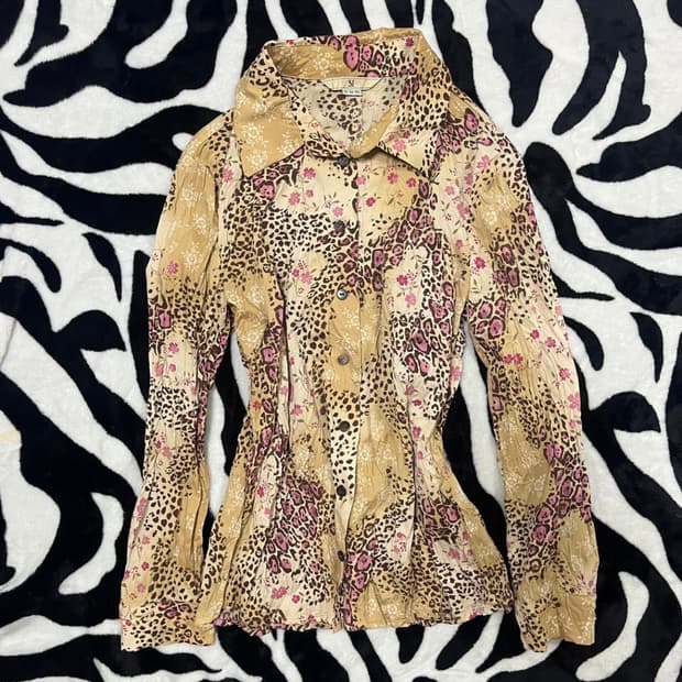 leopard gyaru shirt