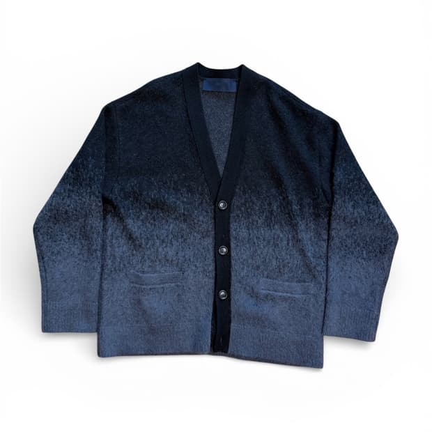 준지 그라데이션 모헤어 가디건