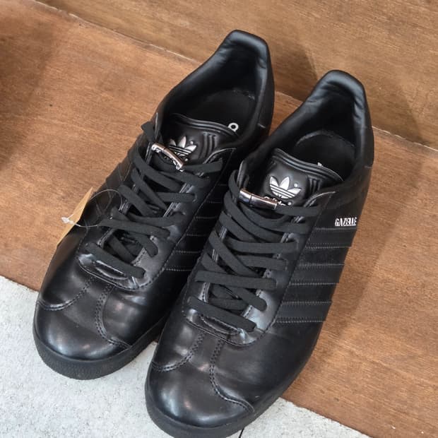 Adidas 아디다스 레더 가젤 블랙 슈즈