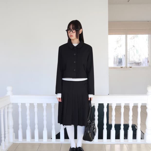 김미 포키 라운드 자켓