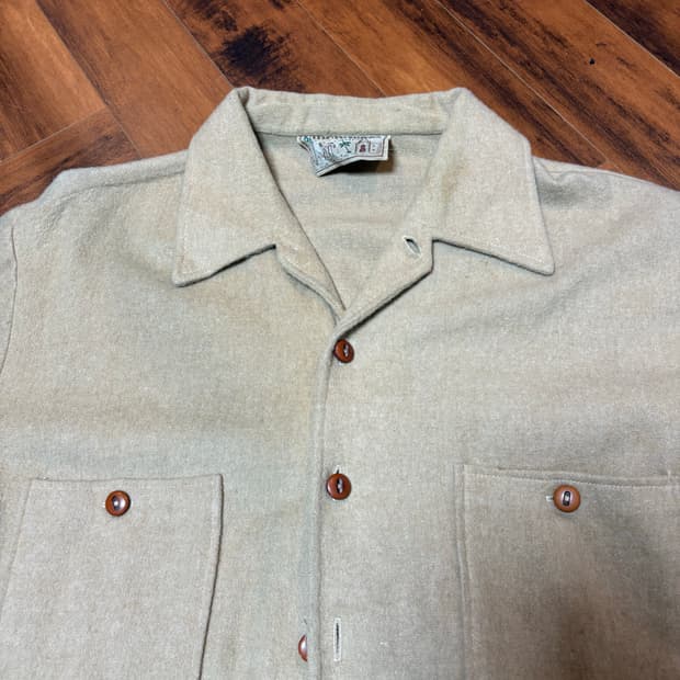 빈티지 90s 울자켓 카멜