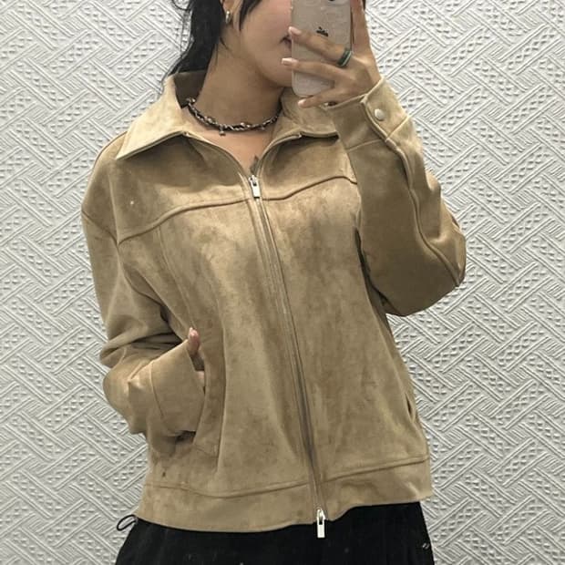 빈티지 스웨이드 트러커 자켓 L C06496