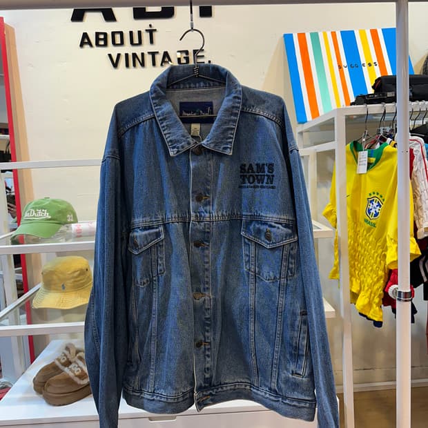 90s 빈티지 샘스타운 라스베가스 오버핏 데님자켓 2XL