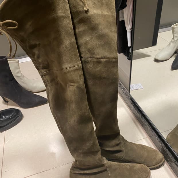 스튜어트 와이츠먼 로우랜드 스웨이드 부츠 36.5