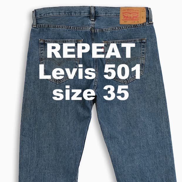 빈티지 리바이스 501 중청 35 인치 LV50134562