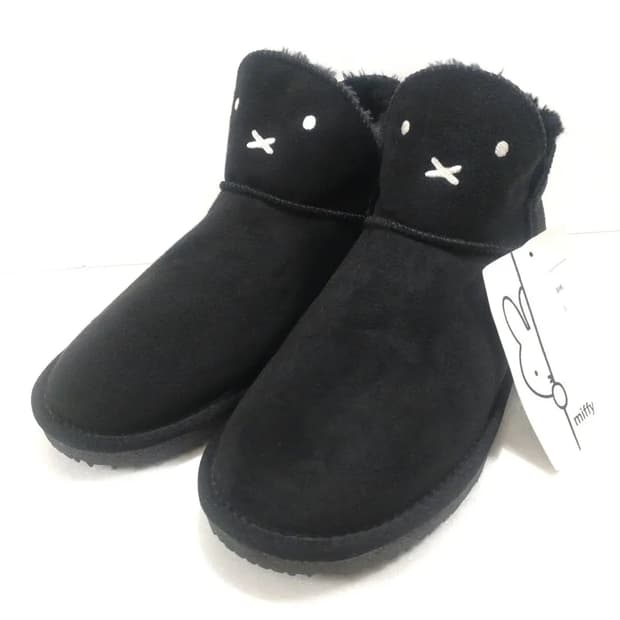 미피 Miffy 검정색 털 부츠 방한부츠 미피어그 L 240 새상품