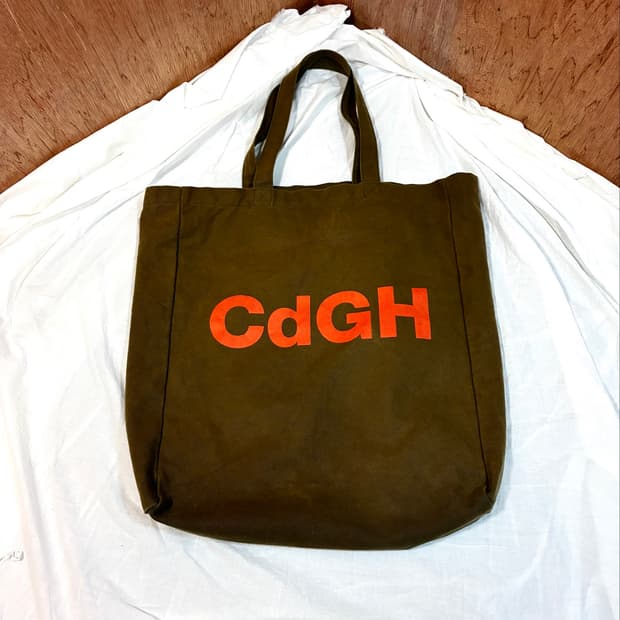 16SS 꼼데가르송 옴므 CdGH 로고 캔버스 토트백