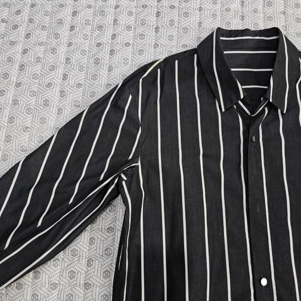 한섬 시스템 SYSTEM 오버핏 스트라이프 셔츠 100~105