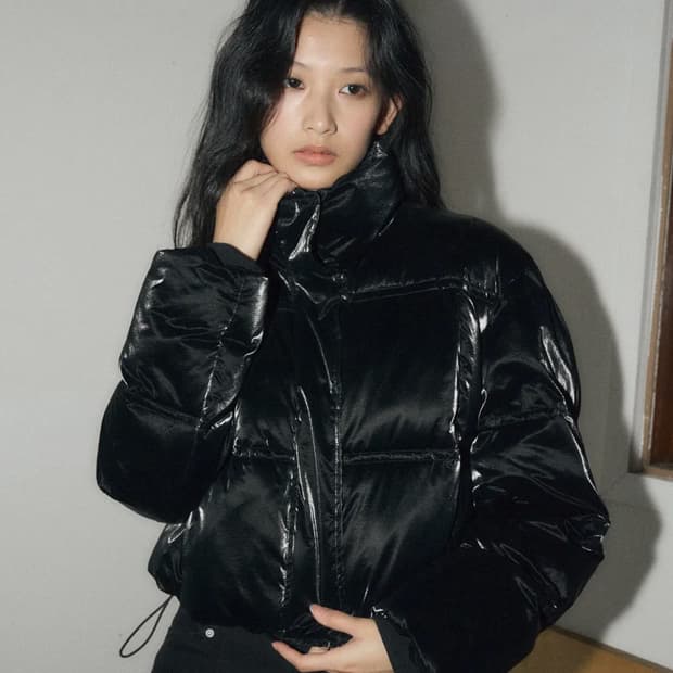 헬레네파리스 벨벳티 크롭 웰론 푸퍼 숏패딩
