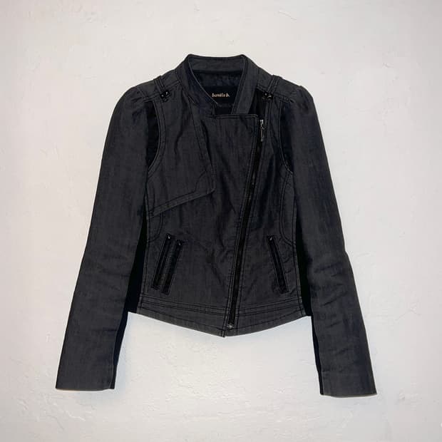 BANILA B 데님 니트 라이더 자켓 / Women
