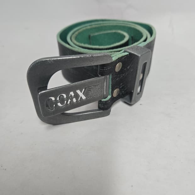 COAX76 그린 빈티지 가죽 벨트
