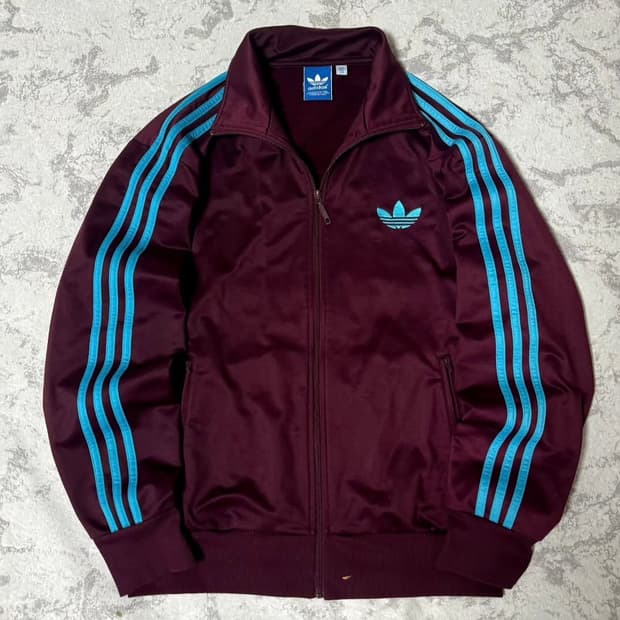 아디다스 구파이어버드 버건디 마룬 져지 집업 대장템