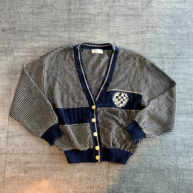 일본빈티지 Lemvrvis 올드스쿨아메카지 혁오풍 아방핏 가디건