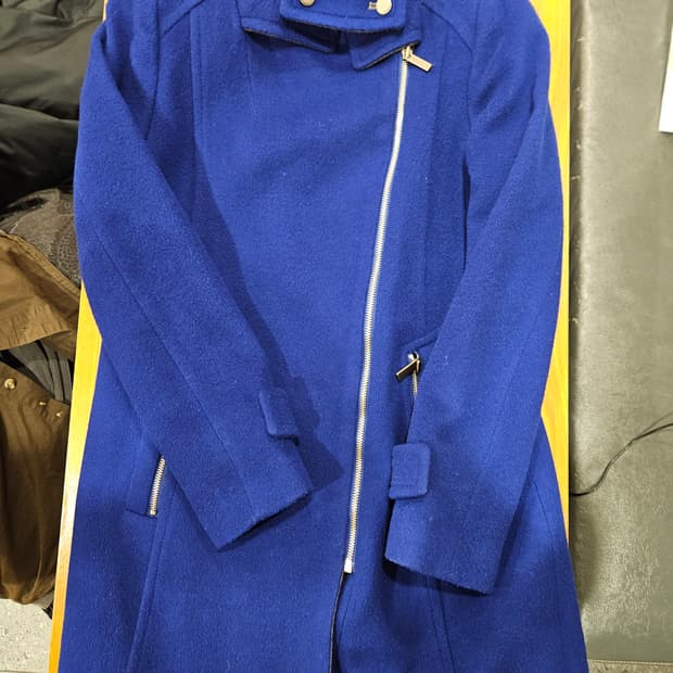 블루 스웨이드 자켓