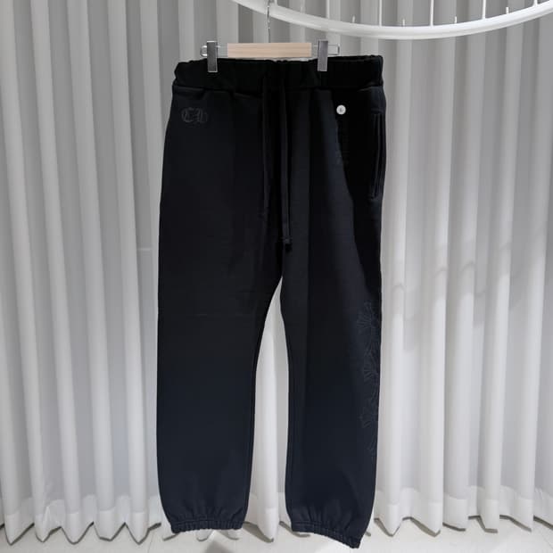 (S/L) / 크롬하츠 마이애미 한정판 버티컬 로고 스웻 조거 팬츠