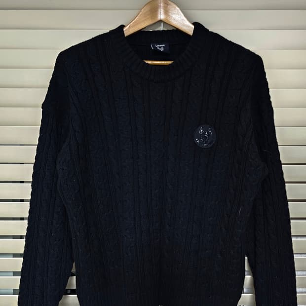 라이프워크 케이블 크루넥 니트 M