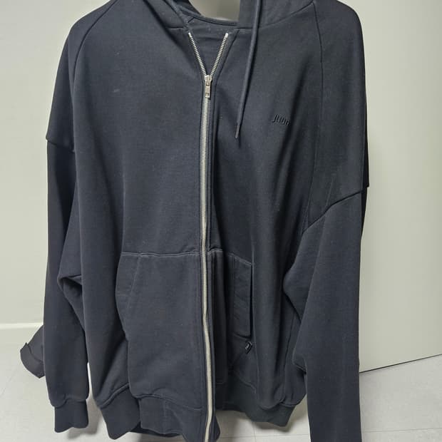 준지 란도니 레터링 후드집업