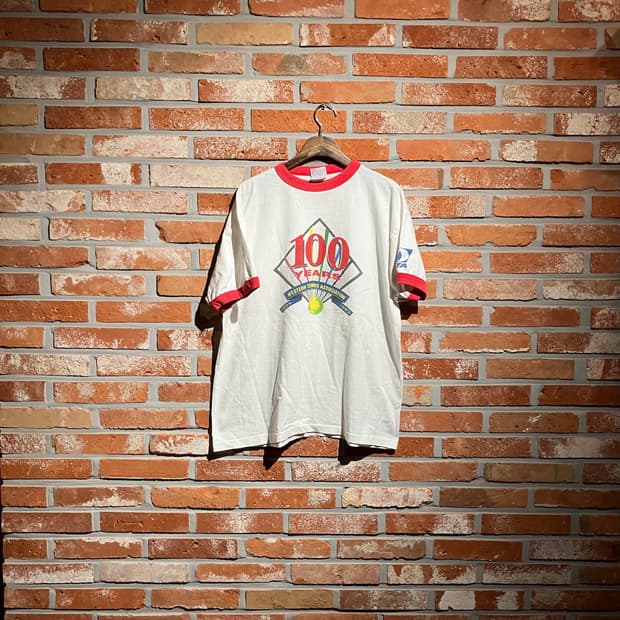 90s USA 빈티지 헤인즈 링거 티셔츠