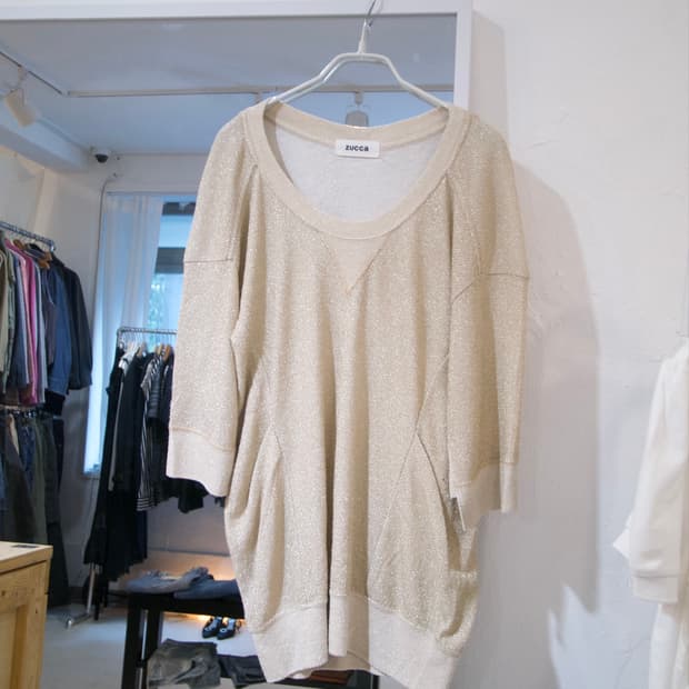[ZUCCA] glitter oversized top
