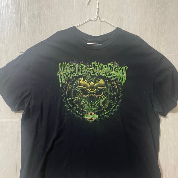 Harley davidson / skull t shirt 2xl