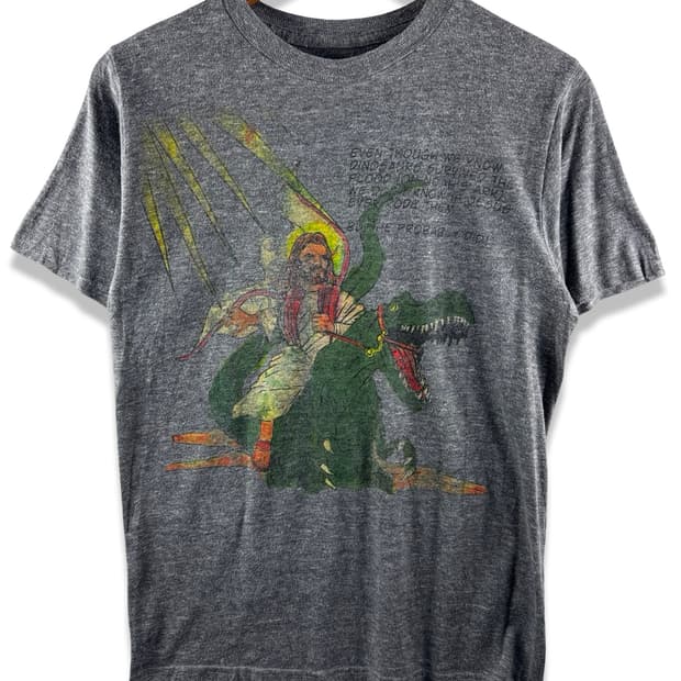 USA Jesus Riding a Dinosaur TEE3938