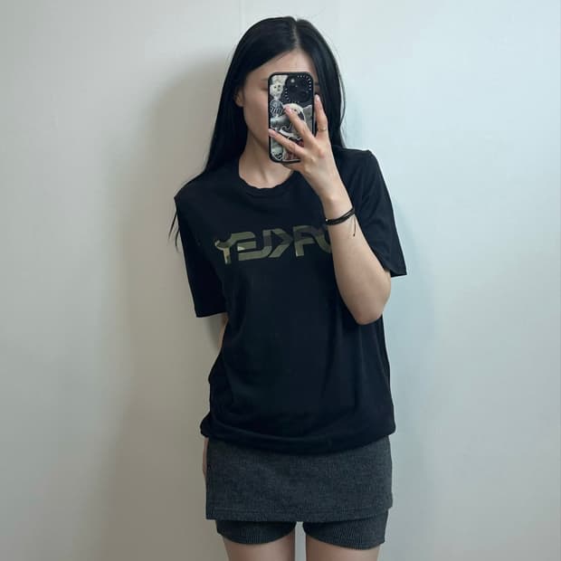 오클리 카모플라쥬 블랙 반팔 티셔츠