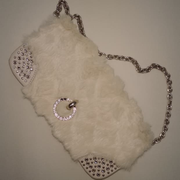 빈티지 퍼 숄더백