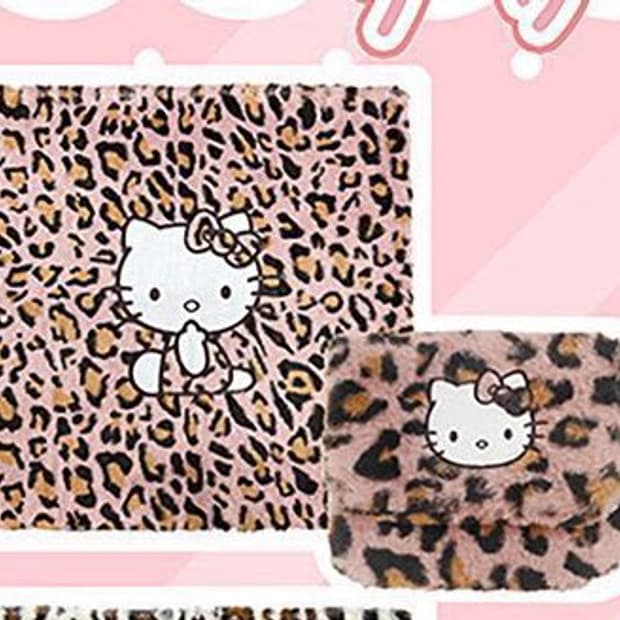 산리오 키티 퍼 시리즈 지갑 파우치