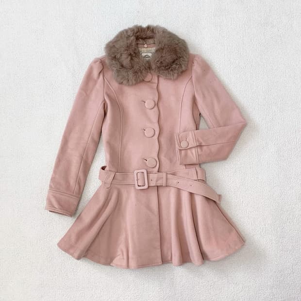 로디스포토 히메갸루 핑크 원피스 코트