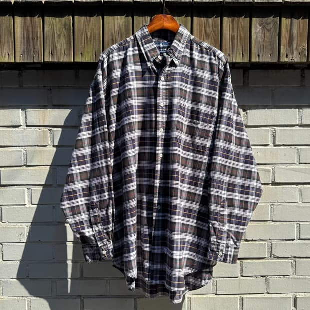 [L]90s 폴로 랄프로렌 The Big Oxford 체크 옥스포드 셔츠