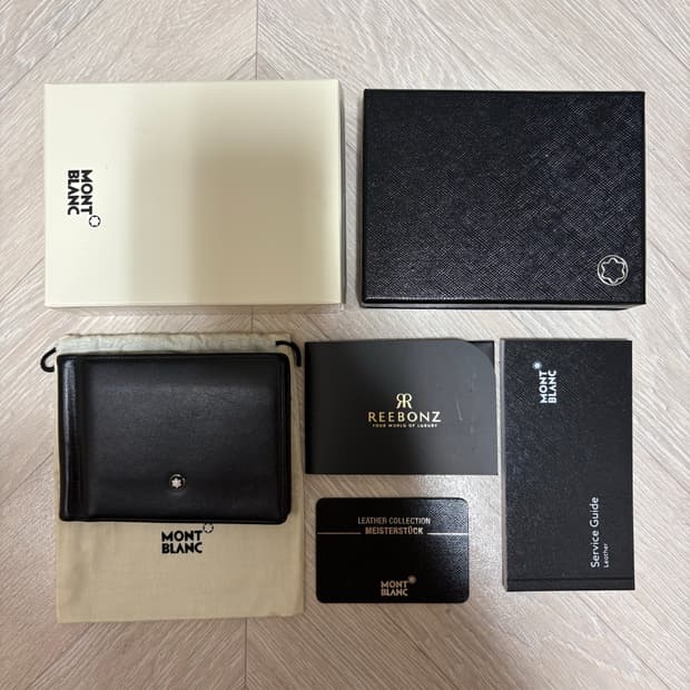 몽블랑 마이스터스튁 머니클립 4cc 블랙