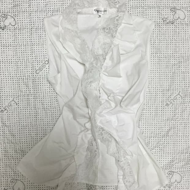 긱시크 페어리 핀터깔 화이트 홀터탑