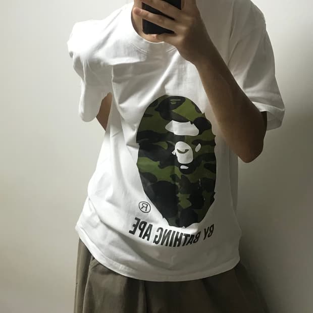 베이프 카모 빅사루 반팔 티