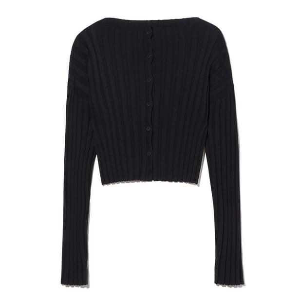 르917 MILLIE RIB KNIT CARDIGAN 블랙 판매해요