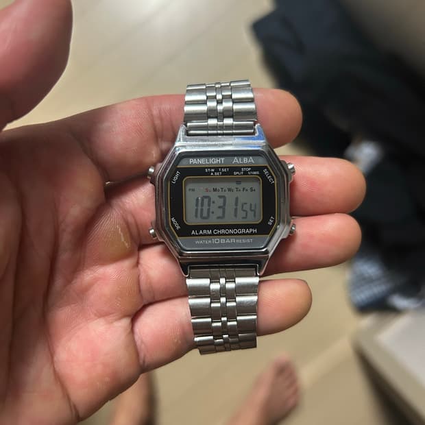 세이코알바 빈티지 디지털 시계