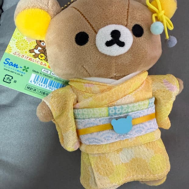 리락쿠마 기모노 키링