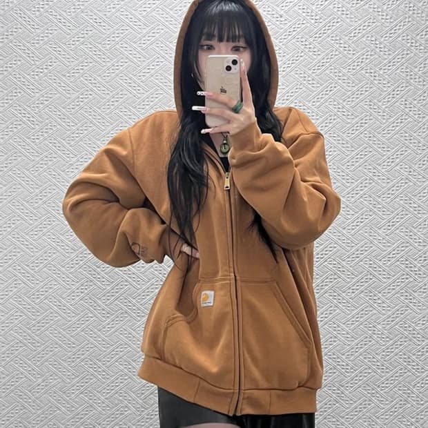 칼하트 빈티지 캐주얼 레인디펜더 써멀 후드집업 M C11454
