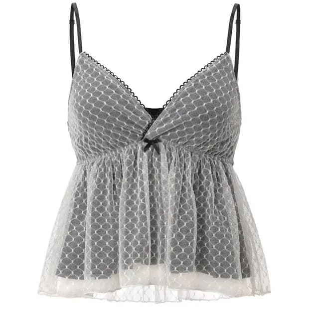 쓰리타임즈 sheer dot 탑