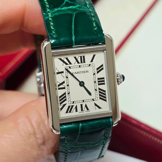 까르띠에 탱크솔로 스틸 스몰 시계 정품
