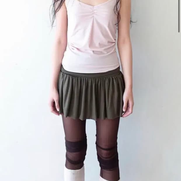 [fe.3] yuzu skirt (kaki)