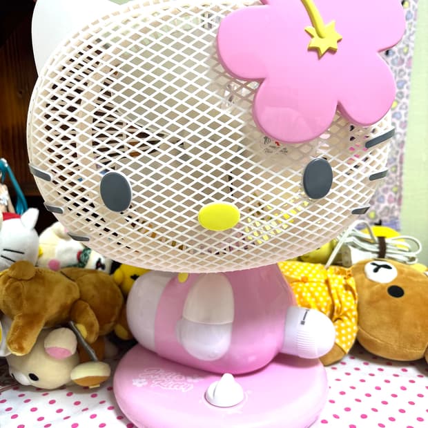 고전 키티 선풍기