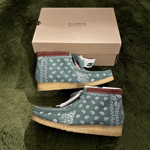 [265] Clarks 클락스 왈라비 부츠 페이즐리 그린